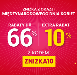 Rabaty do 66 % + extra rabat 10 %