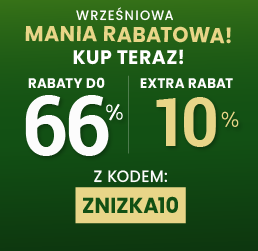 Rabaty do 66 % + extra rabat 10 %