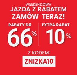 Rabaty do 66 % + extra rabat 10 %