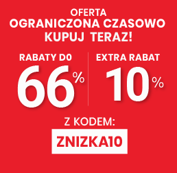 Rabaty do 66 % + extra rabat 10 %