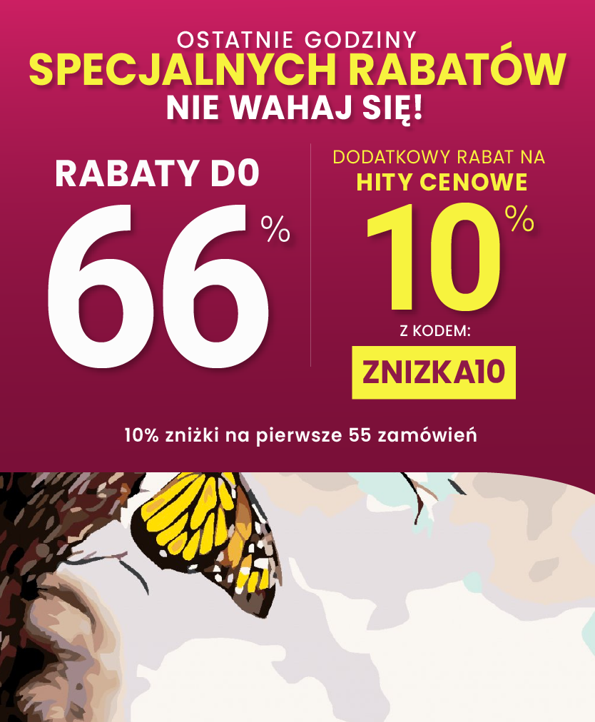 Rabaty do 66 % + extra rabat 10 %