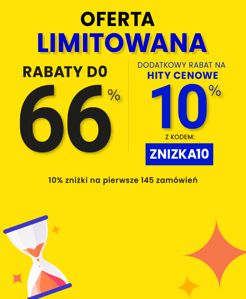 Rabaty do 66 % + extra rabat 10 %