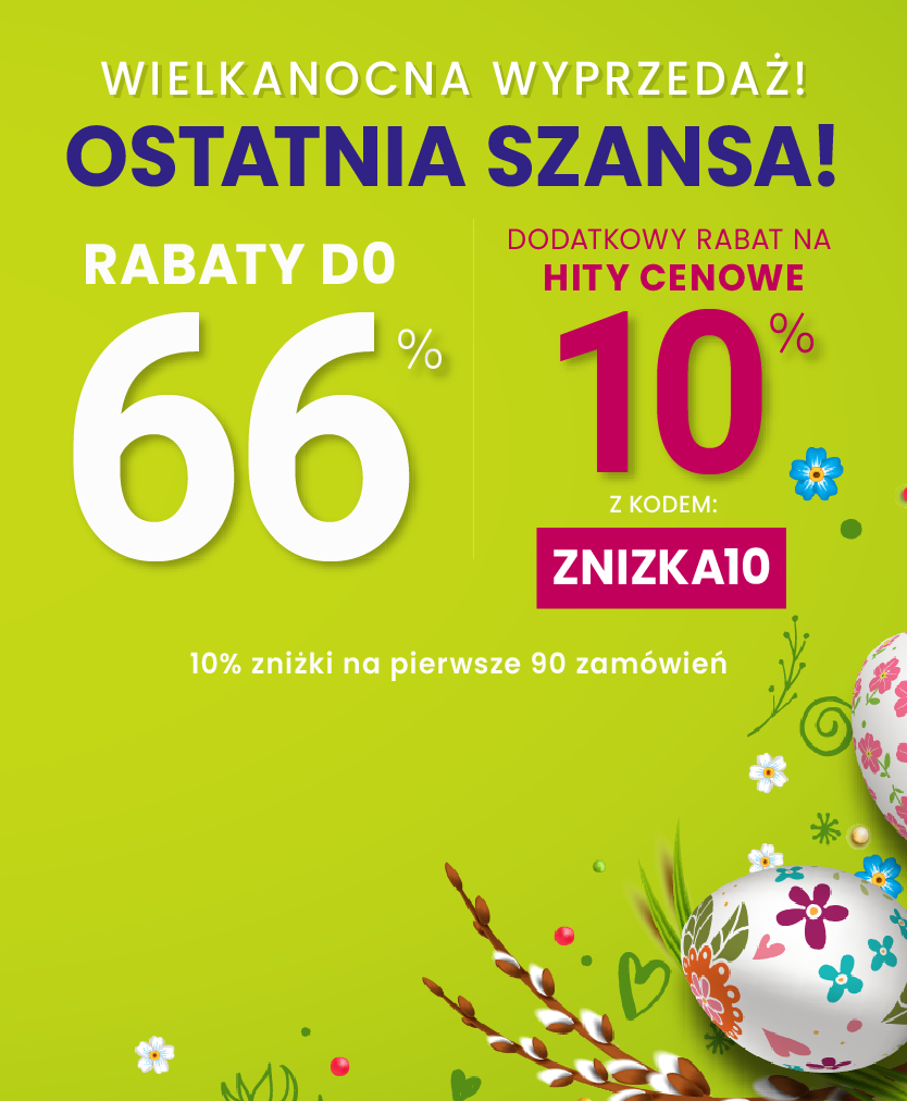 Rabaty do 66 % + extra rabat 10 %