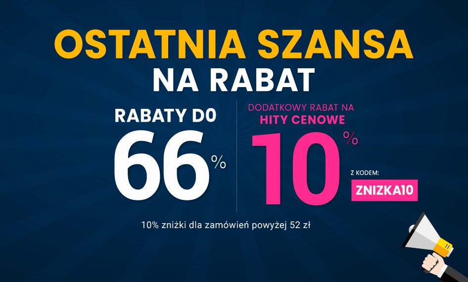 Rabaty do 66 % + extra rabat 10 %