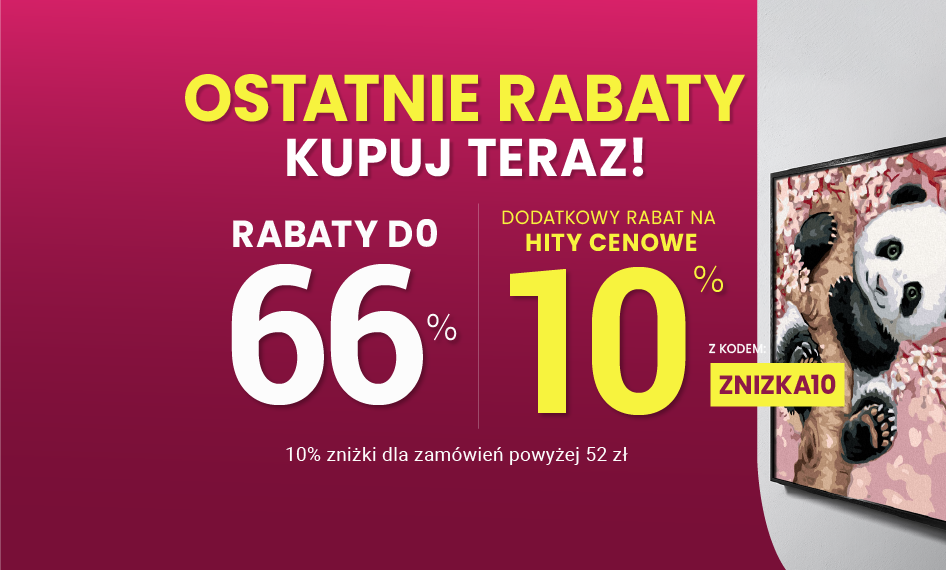 Rabaty do 66 % + extra rabat 15 %