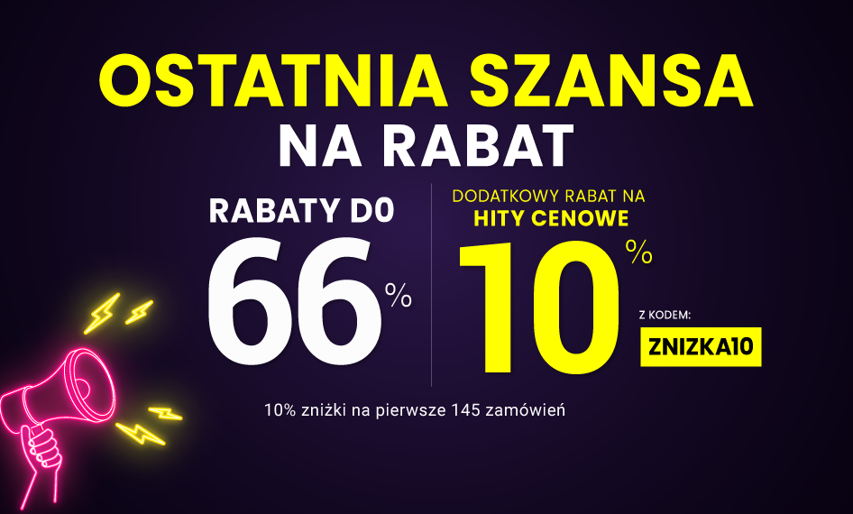 Rabaty do 66 % + extra rabat 10 %