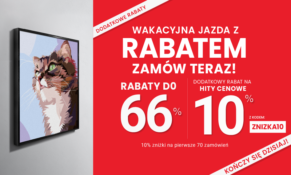 Rabaty do 66 % + extra rabat 10 %