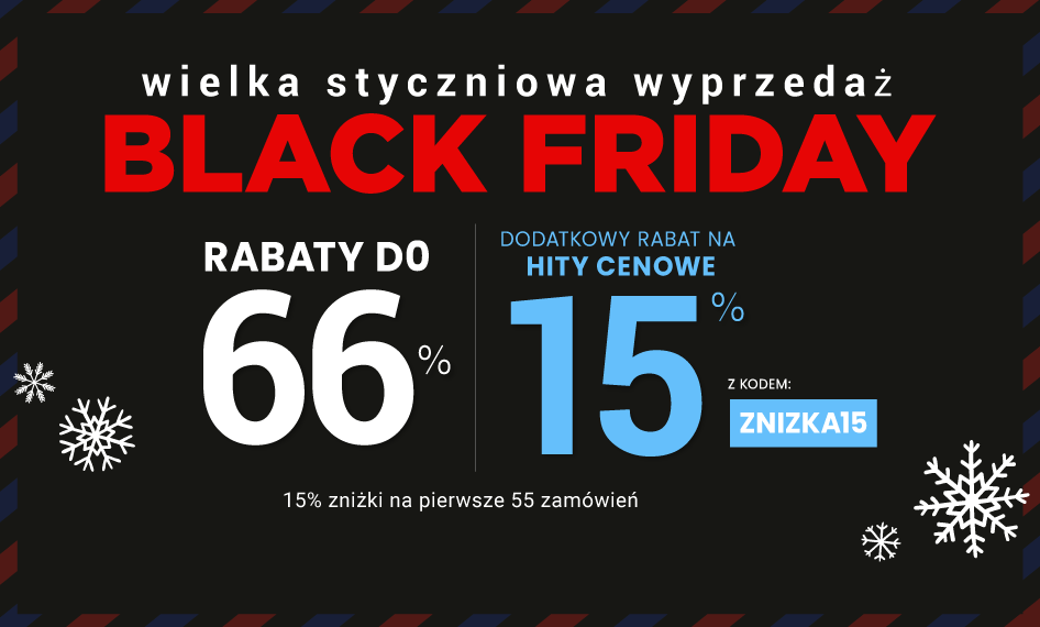 Rabaty do 66 % + extra rabat 15 %