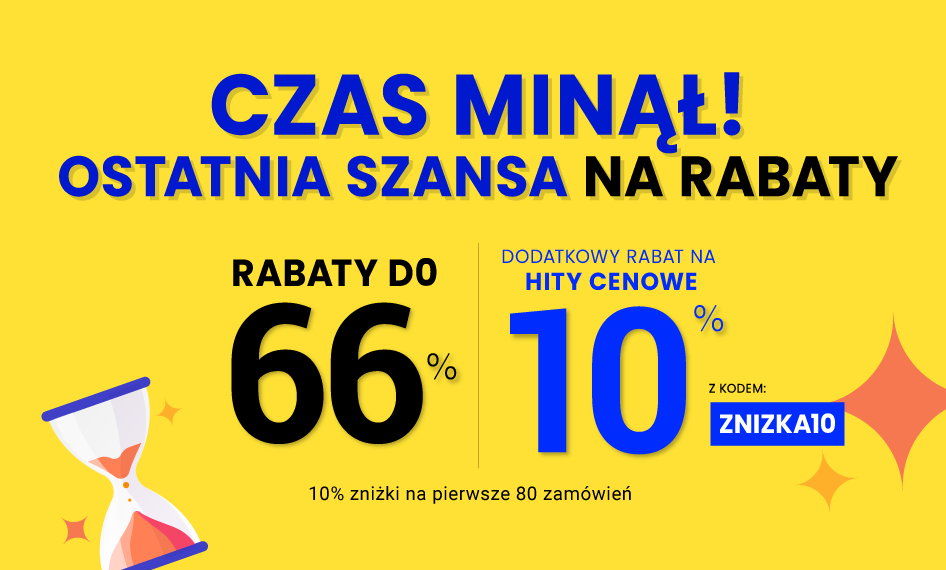 Rabaty do 66 % + extra rabat 10 %