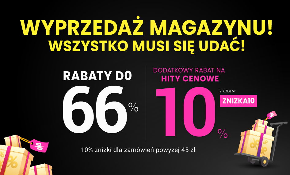 Rabaty do 66 % + extra rabat 10 %