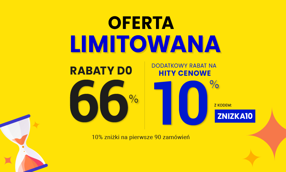Rabaty do 66 % + extra rabat 10 %