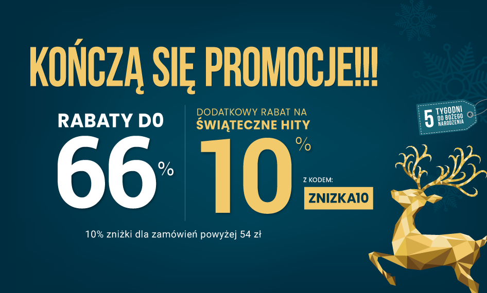 Rabaty do 66 % + extra rabat 10 %