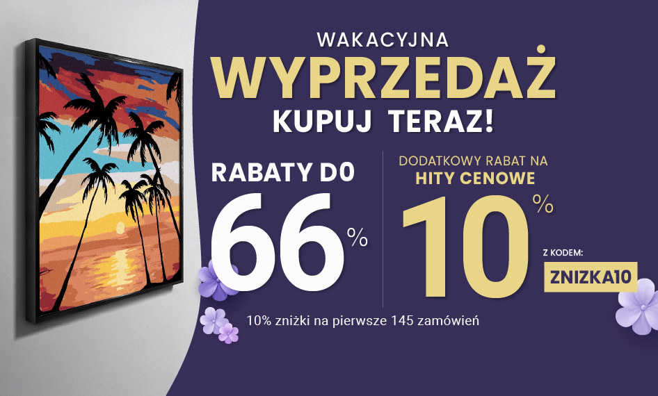 Rabaty do 66 % + extra rabat 10 %