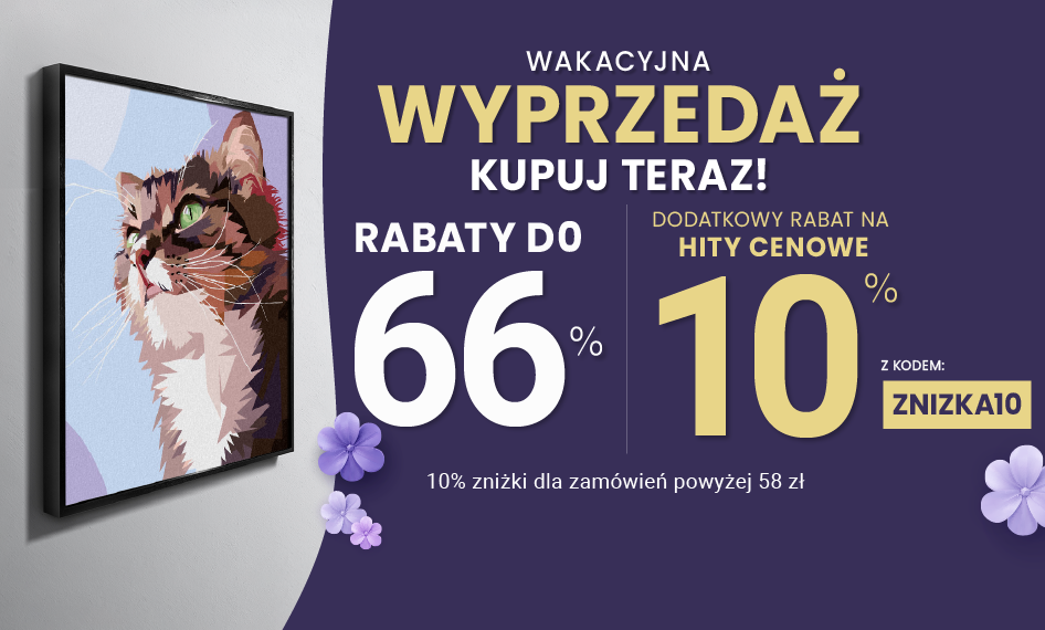 Rabaty do 66 % + extra rabat 10 %