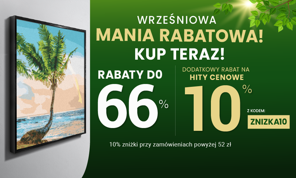 Rabaty do 66 % + extra rabat 10 %
