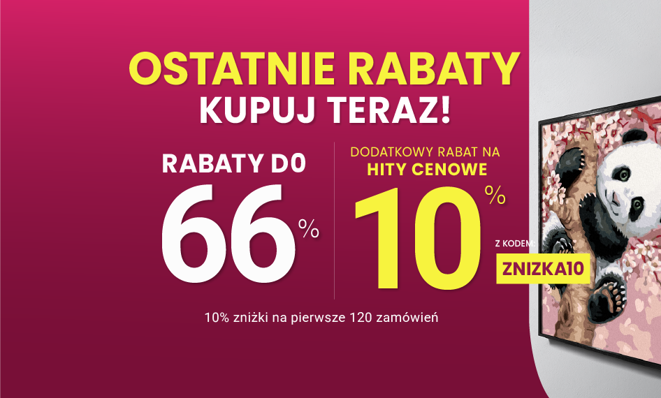 Rabaty do 66 % + extra rabat 10 %