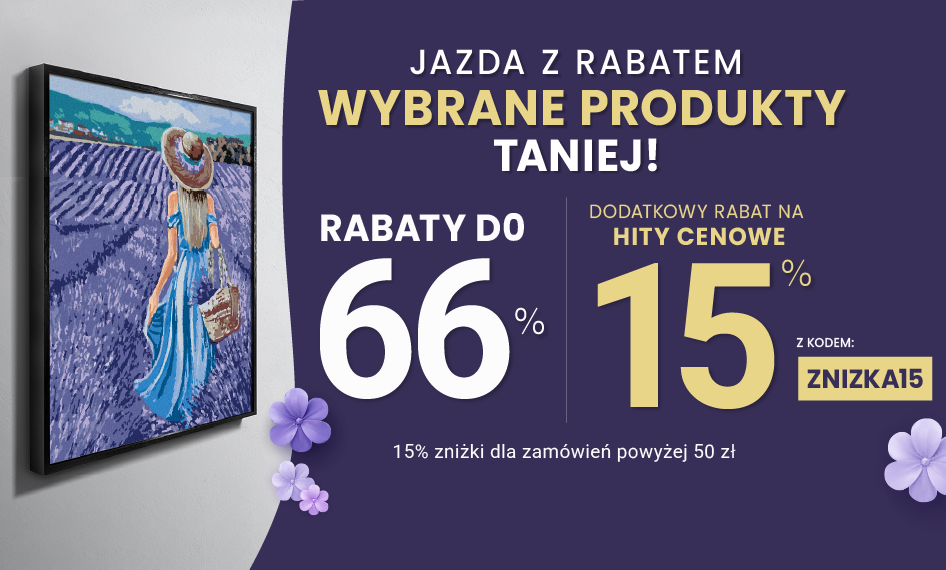 Rabaty do 66 % + extra rabat 15 %