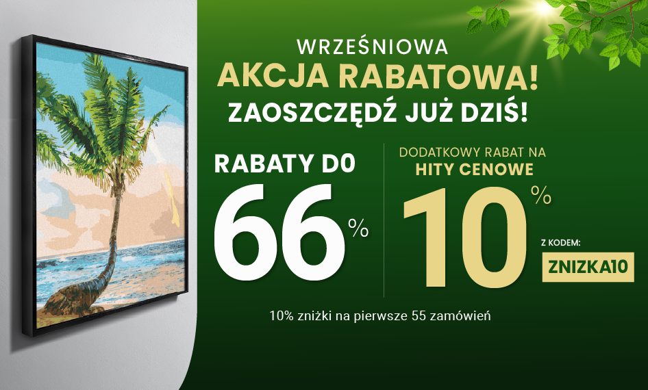 Rabaty do 66 % + extra rabat 10 %