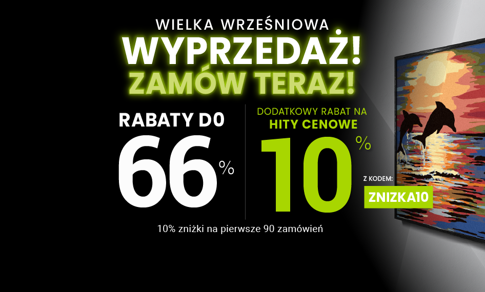 Rabaty do 66 % + extra rabat 10 %