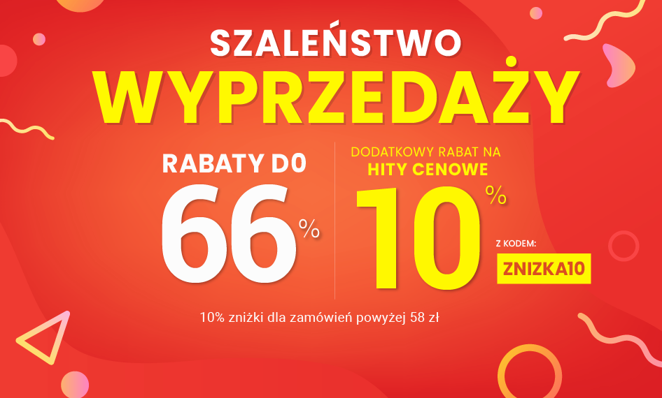 Rabaty do 66 % + extra rabat 10 %
