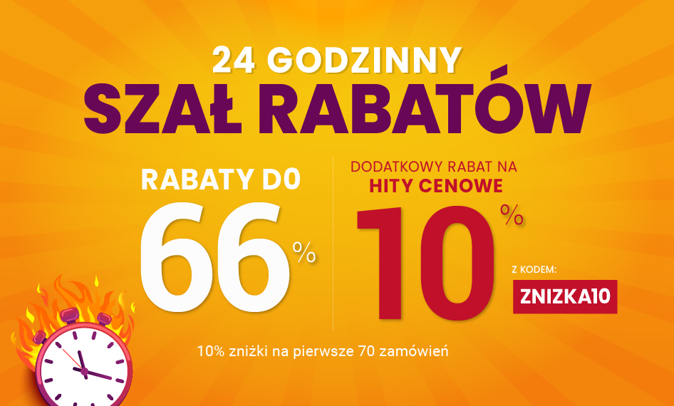 Rabaty do 66 % + extra rabat 10 %