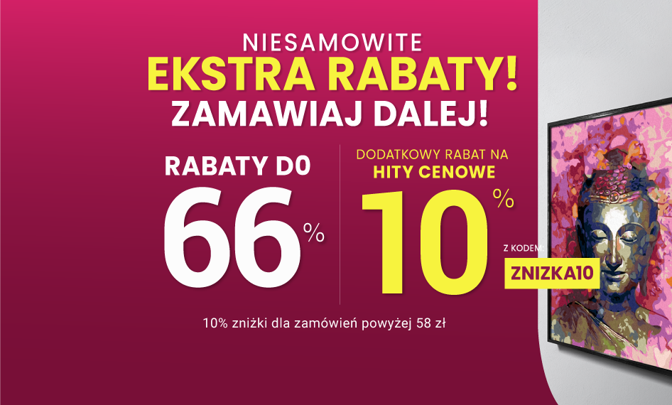 Rabaty do 66 % + extra rabat 10 %
