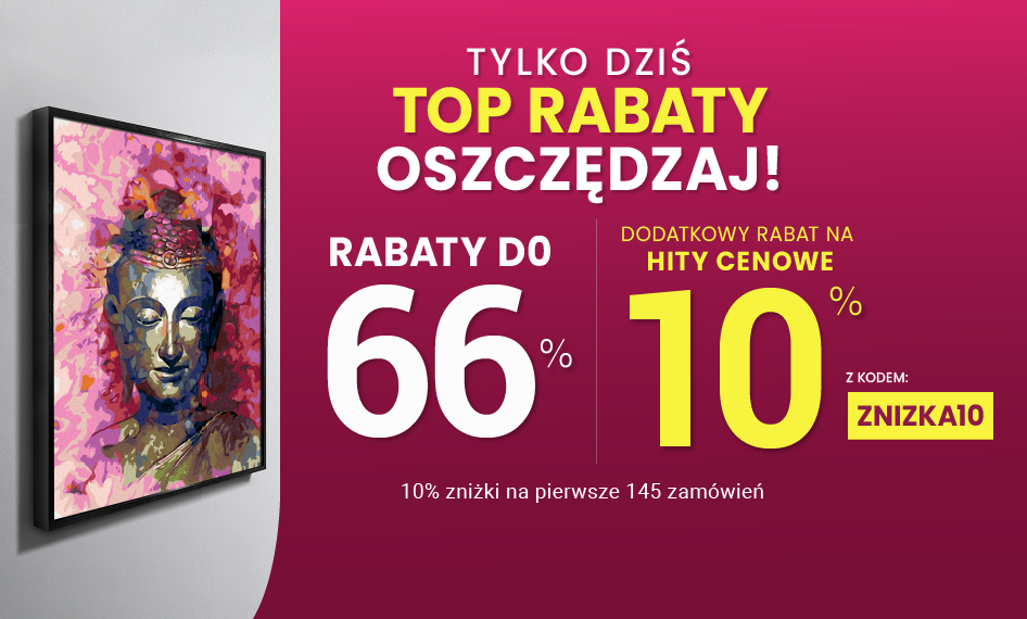 Rabaty do 66 % + extra rabat 10 %