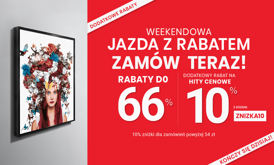 Rabaty do 66 % + extra rabat 10 %