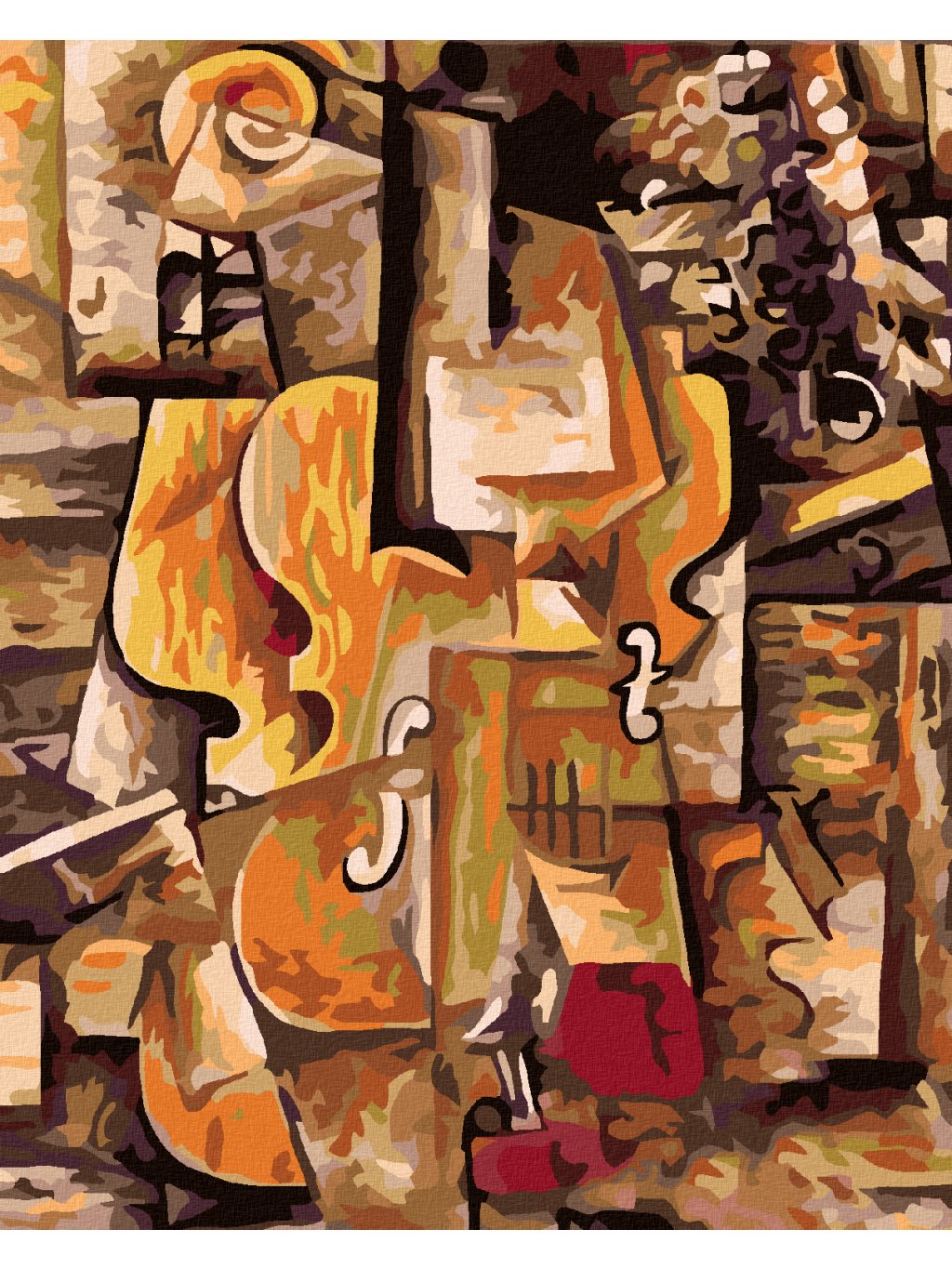 Haft diamentowy - Skrzypce i winogrono (Picasso)