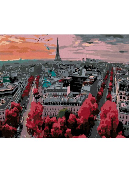 Haft diamentowy - Paryż z góry