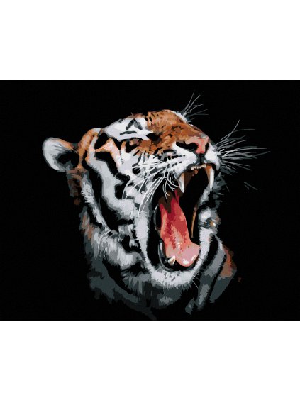 Haft diamentowy - Ryk tygrysa