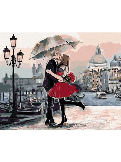 Haft diamentowy - Pocałunek w Wenecji