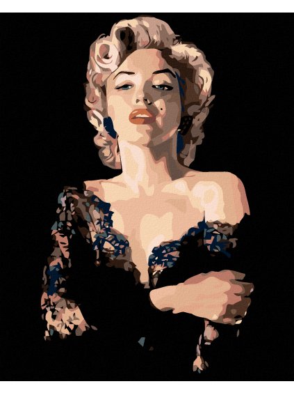 Haft diamentowy - Marilyn Monroe w czarnej sukience