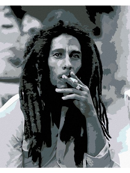 Haft diamentowy - Bob Marley z papierosem