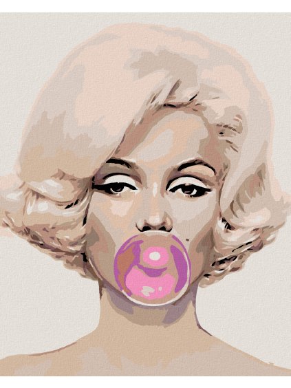 Haft diamentowy - Marilyn Monroe z gumą do żucia