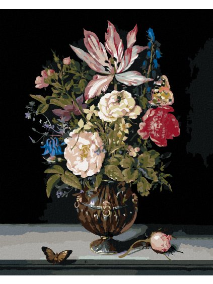 Haft diamentowy - MARTWA NATURA Z KWIATAMI (AMBROSIUS BOSSCHAERT)