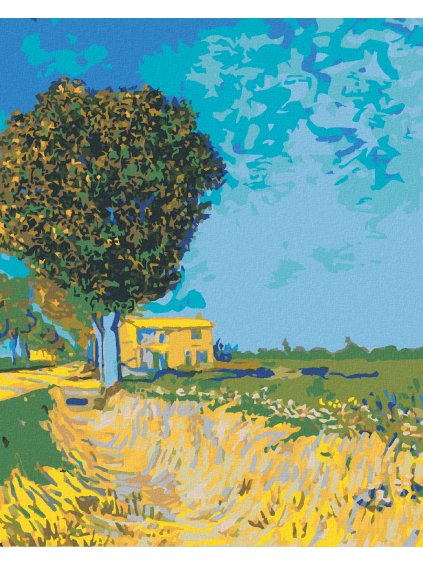 Haft diamentowy - ALEJA Z DOMAMI W ARLES (VINCENT VAN GOGH)