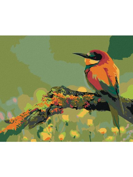 Haft diamentowy - Kolorowy ptaszek – koliber