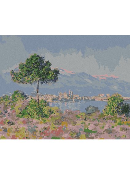 Haft diamentowy - WIDOK NA ANTIBES Z PLATEAU NOTRE-DAME (CLAUDE MONET)