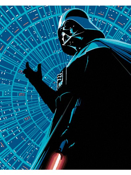 Haft diamentowy - DARTH VADER ZE ŚWIETLNYM MIECZEM
