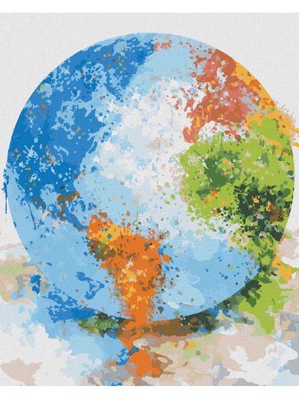 Haft diamentowy - KOLOROWY GLOBUS