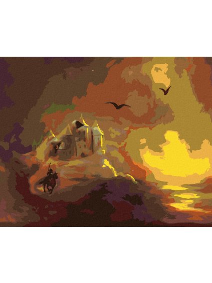 Haft diamentowy - ZAMEK, RYCERZ I ZACHÓD SŁOŃCA (D. RUSTY RUST)