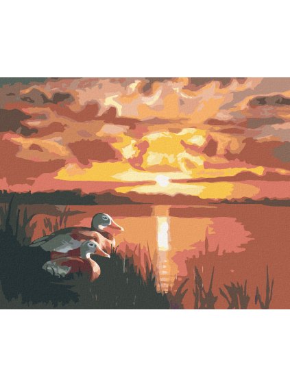 Haft diamentowy - KACZKI I ZACHÓD SŁOŃCA (D. RUSTY RUST)