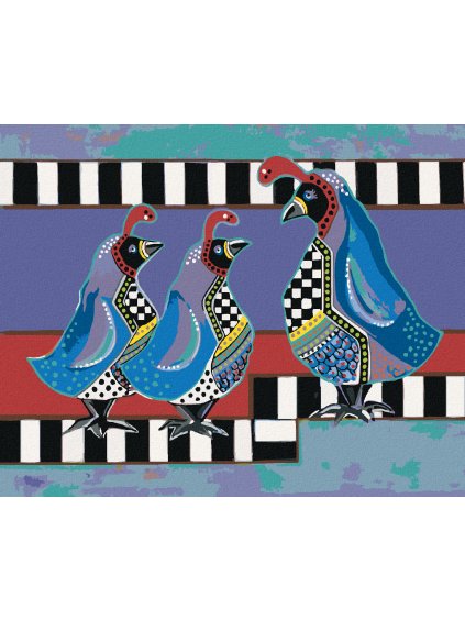 Haft diamentowy - PTAK Z PISKLĘTAMI (JONNA JAMES)