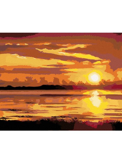 Haft diamentowy - ZACHÓD SŁOŃCA NAD RZEKĄ (D. RUSTY RUST)