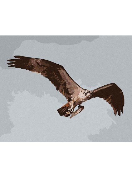 Haft diamentowy - ORZEŁ W LOCIE ZE ZDOBYCZĄ (D. RUSTY RUST)