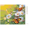 Haft diamentowy - Motyle na stokrotkach