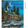 Haft diamentowy - Chata pod nocnym niebem