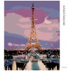 Haft diamentowy - Wieża Eiffla w pełni księżyca