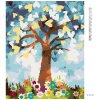 Haft diamentowy - SERCOWE DRZEWO I KWIATY